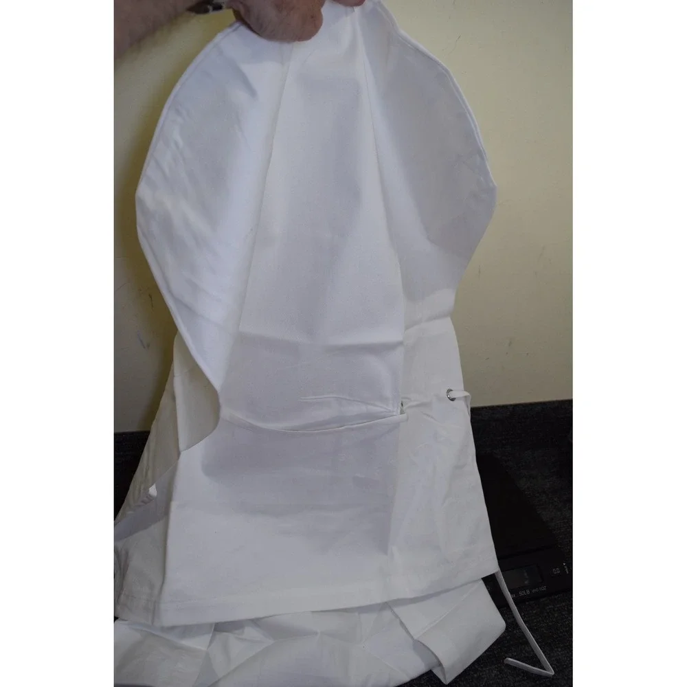 Pottery Barn White 100% Cotton DINING Chair Slipcover with Side Ties